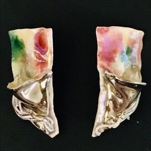 Amy Lacombe 1988 80’s Abstract Earrings!